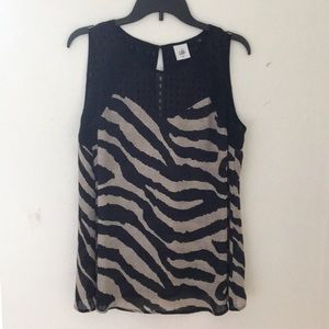 CAbi Animal Print Tank. Size M